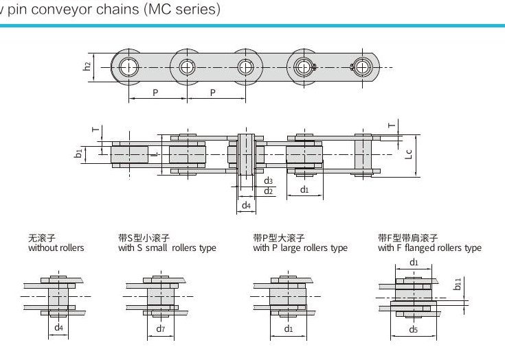 MC Series Hollow Pin Chains