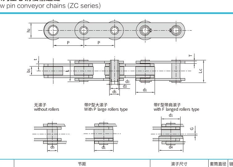 ZC Series Hollow Pin Chains
